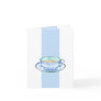 Blue White Teacup white blue Note Card