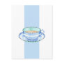 Blue White Teacup white blue Postcard