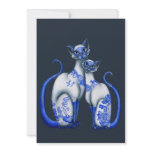 Blue Willow Siamese Cats Custom Announcements