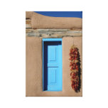 Blue Window of Taos Stretched Canvas Prints