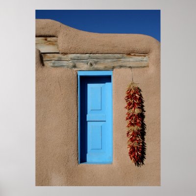 Blue Window of Taos Posters by freshwind