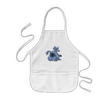 Blue Winged Dragon Children's Apron