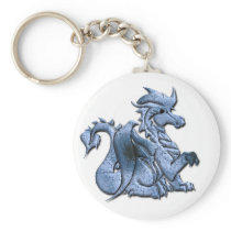 Blue Winged Dragon Keychain