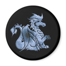 Blue Winged Dragon Magnet