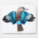 Blue Winged Kookaburra Mousepad