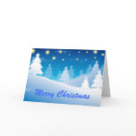 Blue Winter Scene Christmas gifts