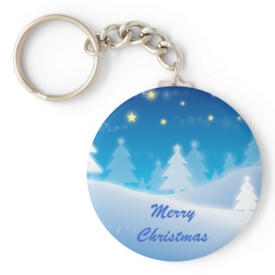 Blue Winter Scene Christmas gifts by giftsbonanza