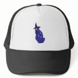 Blue Witch Mesh Hats