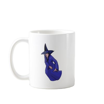 Blue Witch Coffee Mugs by triplegoddess