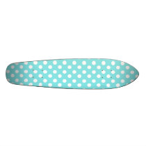 Blue with white polkadots