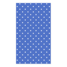 Blue with white stars. Pattern. Business Cards