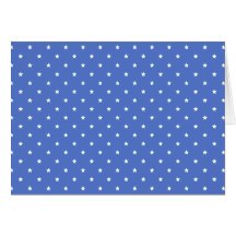 Blue with white stars. Pattern. Card