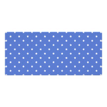 Blue with white stars. Pattern. Custom Rack Cards