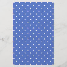 Blue with white stars. Pattern. Full Color Flyer