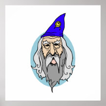 Blue Wizard Print