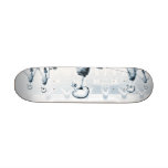 Blue X-Ray Skeletons Afternoon Stroll skateboards