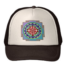 BLUE YANTRA MESH HAT