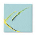 Blue, Yellow and Green Watercolor Abstract magnets