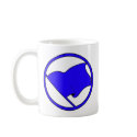 Blue Yellow Flag Plain No Symbol Blank mugs