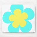 Blue & Yellow Flower mousepads