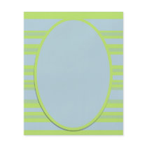 blue yellow stripes personalized flyer