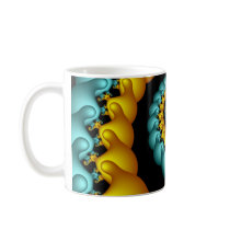 Blue & Yellow Swirl Mugs