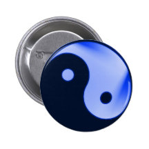 Blue Yin yang button