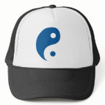 Blue Yin Yang Symbol Mesh Hats