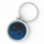 Blue Yin Yang Tie Dye Key Chain keychains