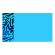 Blue Zebra Business Card