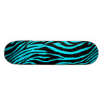 Blue Zebra Skateboard