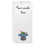 Blue zombie monkey rack cards