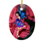 Bluebell on pink flowers ornament