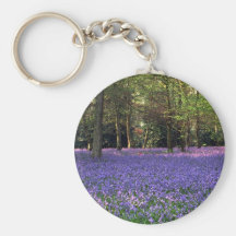 Bluebell Woods, England Key Chain