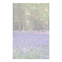 Bluebell Woods, England Personalized Stationery
