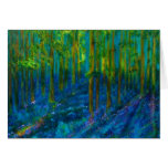 "Bluebells" floral art card