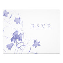 Bluebells - Lavender RSVP Personalized Invitations