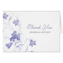 Bluebells - Lavender Thank You Greeting Cards