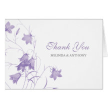 Bluebells - Purple Thank You Cards