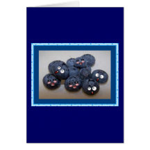 blueberries card