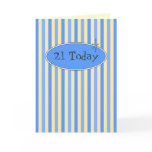 Blueberries & Cream 21st Birthday Card