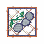 Blueberries embroidered shirts