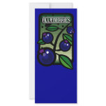Blueberries rack cards