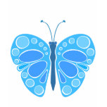 Blueberry 60s Whimsical Butterfly t-shirts