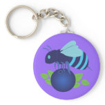Blueberry Bee keychains
