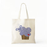 Blueberry Cupcake Sweet Cute Custom Gift Tote Bag