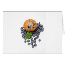 Blueberry Muffin Greeting Card