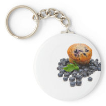 Blueberry Muffin Key Chain