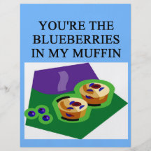 blueberry muffin lovers personalised flyer