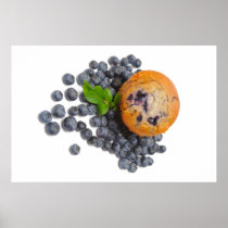 Blueberry Muffin Poster